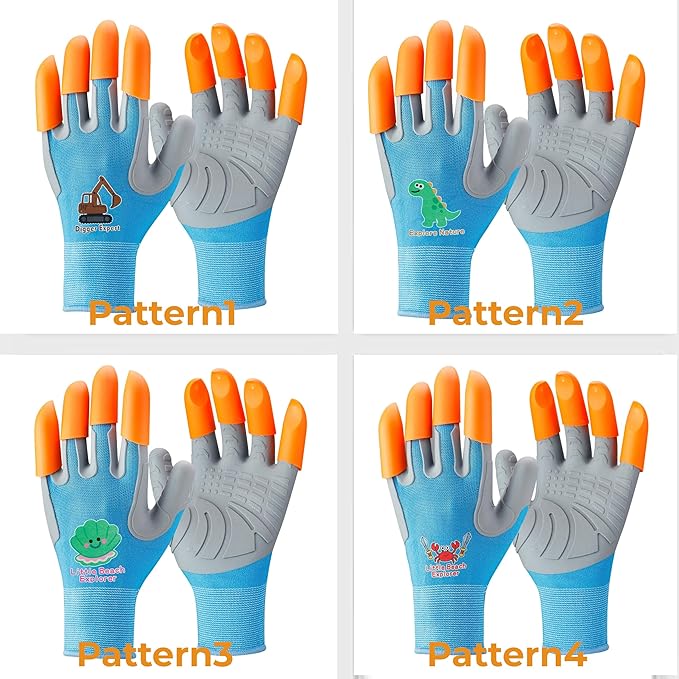 Kids Claw Digging Gloves, Garden & Beach Play Digging Gloves for Children Ages 6-12, Outdoor Exploration