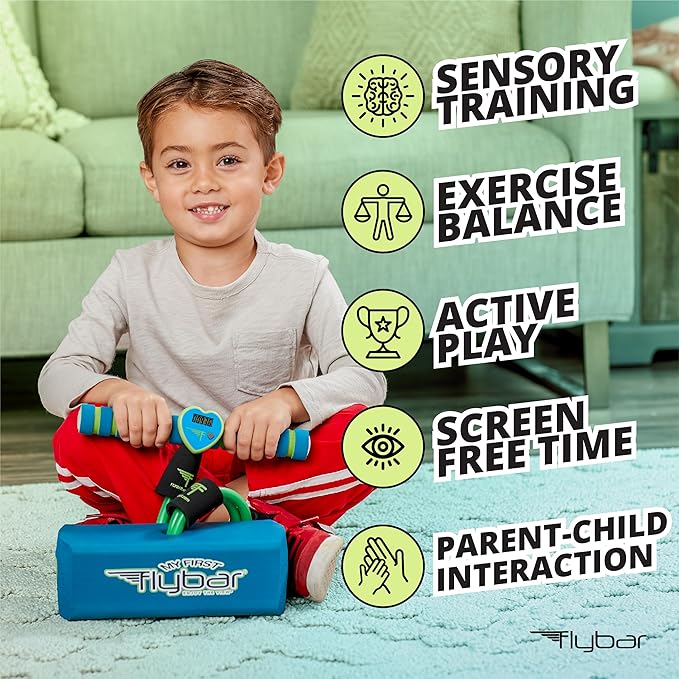 Flybar My First Foam Pogo Jumper for Kids Fun and Safe Pogo Stick for Toddlers, Durable Foam and Bungee Jumper for Ages 3 and up, Supports up to 250lbs