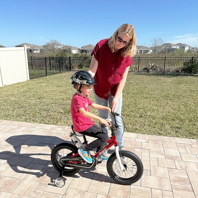 RoyalBaby Kids Bike EZ Freestyle Training Free Balance to Pedal Easy Learning Bicycle, 12-18 Inch for Toddlers to Big Kids
