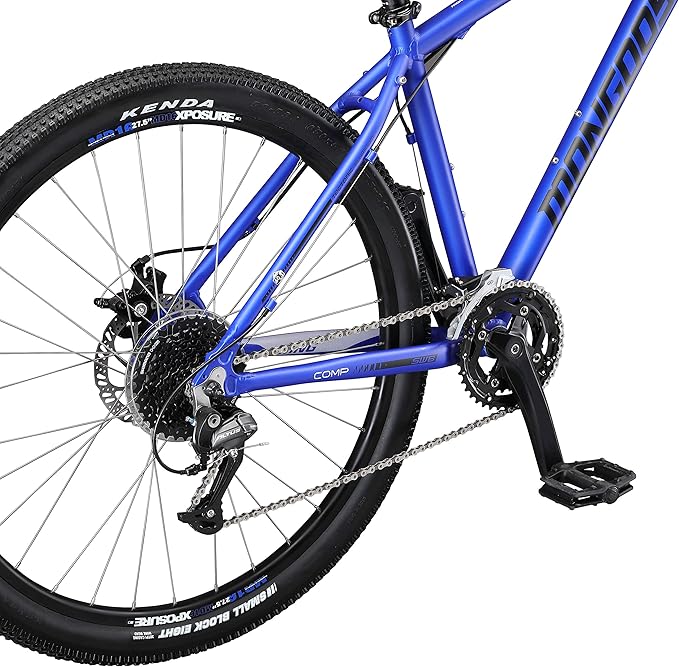 Mongoose Switchback Comp Expert Sport Trail Mountain Bike for Adult Men Women, 16/18/21-Speed Options, 27.5-Inch Wheels, Disc Brakes, Small Medium or Large Aluminum Frames, Hardtail Bicycles