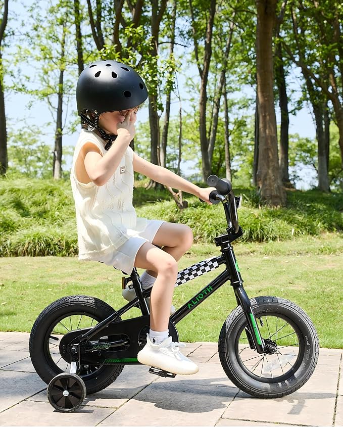 12 14 16 20 Inch Kids Bike BMX Style Bicycle with Training Wheels for 2-14 Years Old Toddlers Boys Girls Coaster Brake Multiple Colors