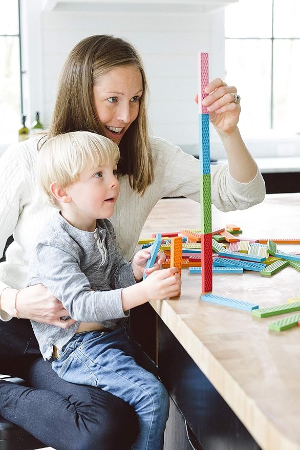 Tegu 340 Piece Perfect Blocks Building Set, Multicolor