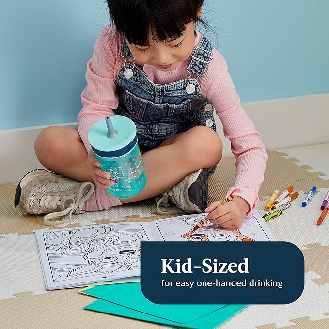 Contigo Paw Patrol Spill-Proof Kids Tumbler with Straw | BPA-Free Plastic Water Bottle | 14oz 2-Pack for Home School Travel