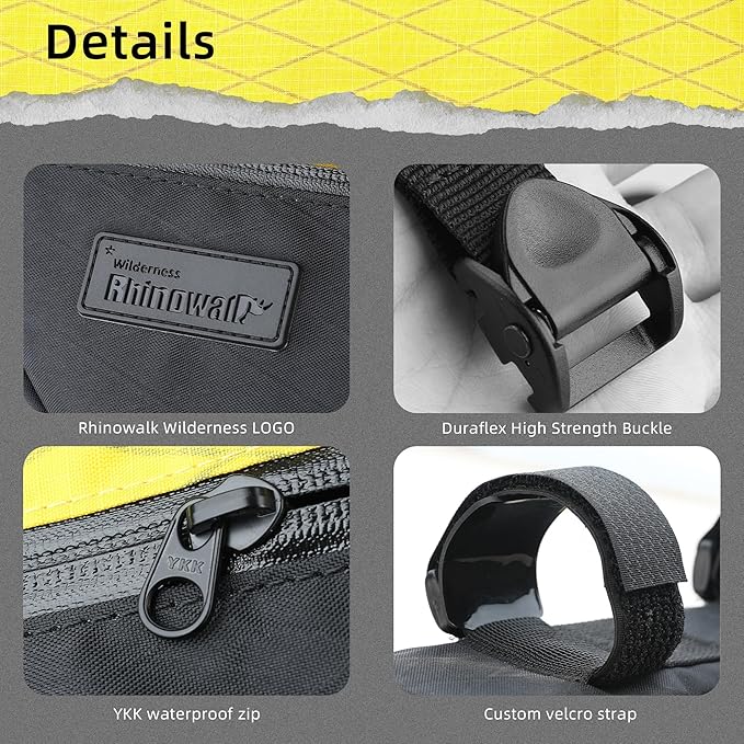 Rhinowalk Bicycle Front Frame Bag Bike Under Top Tube Triangle Waterproof Bag 2.4L Cycling Accessories Nylon Pack Pouch for MTB Road Bike Cycling Commuting and Outdoor Adventures