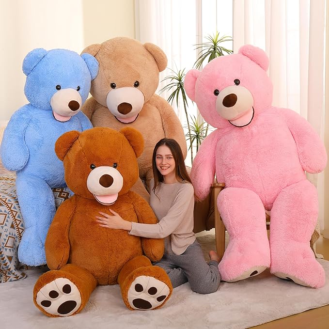 MorisMos Giant Teddy Bear Plush 6ft, Life Size Huge Brown Teddy Bears for Boyfriend Girlfriend, 6 Foot Large Big Bear Gifts for Lover on Valentines, Anniversary, Birthday