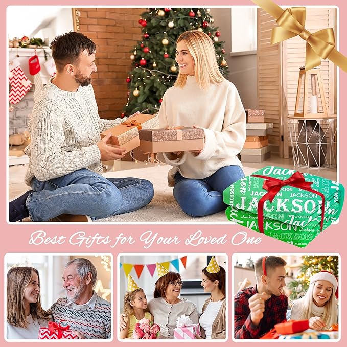 Ship Next Day, Personalized Baby Blanket with Name - Printed in USA, Custom Name Blanket for Boys Girls Kids, Customized Flannel Blankets Gifts for Teen Shower Toddlers Christmas Brithday