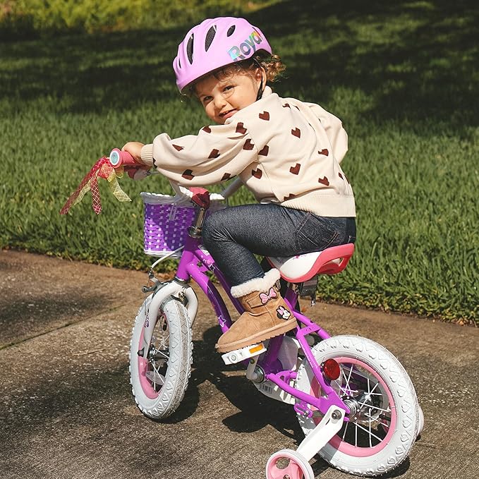 RoyalBaby Girls Bike Classic & EZ Kids Bike, Balance and Pedal Bicycle, 12 14 16 18 20 Inch Toddlers to Big Kids 3-10 Years
