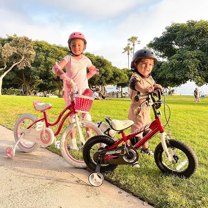 RoyalBaby Kids Bike EZ Balance to Pedal Dual Handbrake Toddlers Boys Girls Bicycle 12-20 Inch for Age 3-10 Years