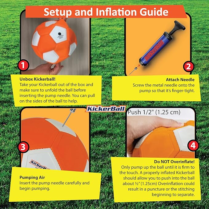 Kickerball - Curve and Swerve Soccer Ball/Football Toy - Kick Like The Pros, Great Gift for Boys and Girls - Perfect for Outdoor & Indoor Match or Game