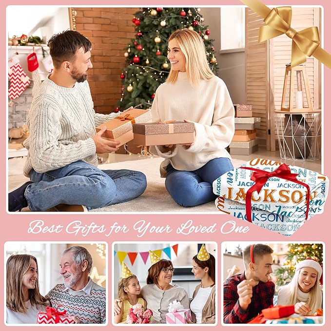 Ship Next Day, Personalized Baby Blanket with Name - Printed in USA, Custom Name Blanket for Boys Girls Kids, Customized Flannel Blankets Gifts for Teen Shower Toddlers Christmas Brithday