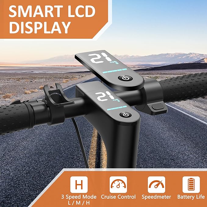 10/8.5" E Scooter for Adults 19-22 MPH Sport Escooter 350W/500W Motor, Electric Scooter 15-22 Miles Range, Bearing 265 LBS/APP Control,with Seat Parent ASIN: B0FHB4G2WQ