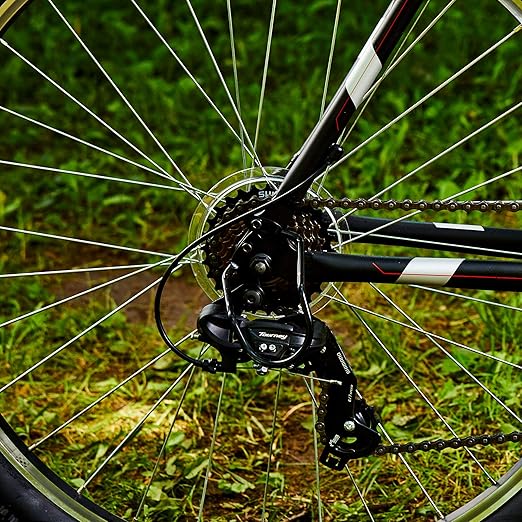 ROYCE UNION RMT 27.5" Mens 21-Speed All-Terrain Mountain Bike, 18" Aluminum Frame, Twist Shift, Matte Black