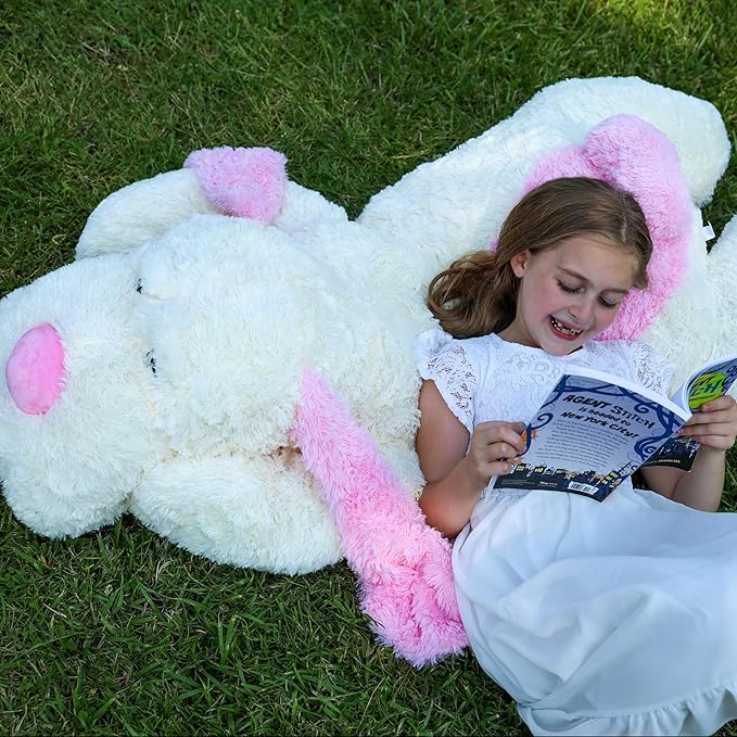 MaoGoLan 52“ Giant Stuffed Puppy Dog Animal,Ultra Soft Large Dog Plush Soft Plush Dog Pillow Toy for Girls,Kids,Puppy Lover