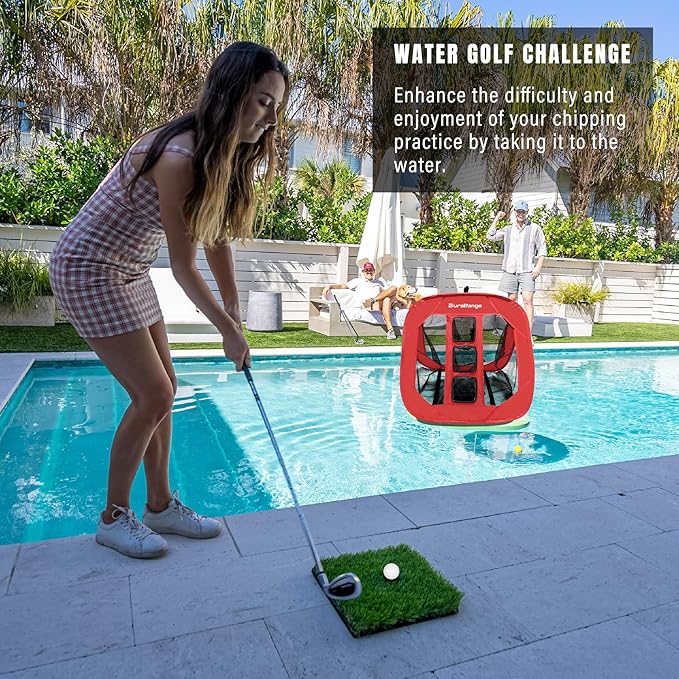 Pop-Up Golf Chipping Net - Ultimate Target Training Chip Aids for Precision & Distance, Outdoor | Indoor Practice, Golfer Gift