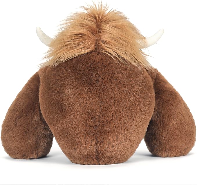 IKASA Highland Cow Stuffed Animals Plush Toys,12.5 inches Cute Cuddly Plushie Soft Small Plushy Fluffy Toy, Gifts for Family Kids Girls Boys Children