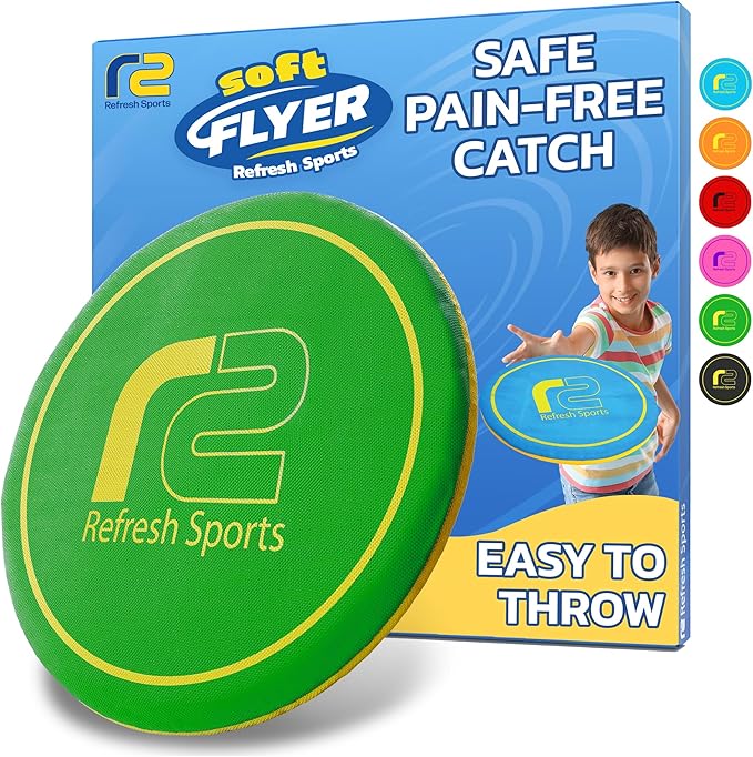 Soft Flying Disc – Fun Outdoor Toy for Kids, Teens & Adults – Easy to Catch - Fun Christmaas Gifts for Kids - Pool & Beach Games – Holiday Present Stocking Stuffer for Boys & Girls Ages 3 4 5 6–12+