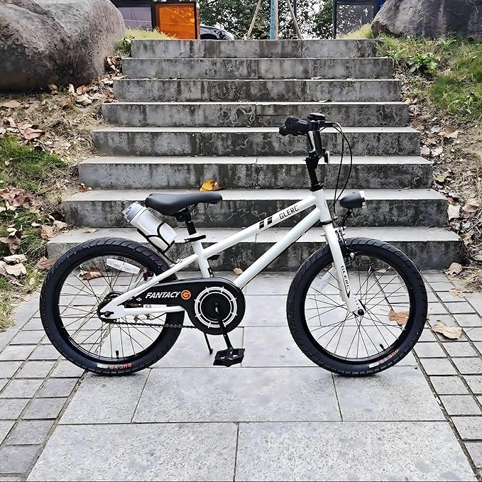 Glerc Fantacy Kids Bike, 12-20 Inch Children Bicycle for 2-13 Years Old Boys Girls, Kids Bicycle with Water Bottle Holder & Headlight & Training Wheels, Multiple Colors