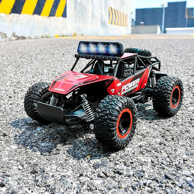 BEZGAR TB141 RC Cars-1:14 Scale Remote Control Car, 2WD High Speed 20 Km/h All Terrains Electric Toy Off Road RC Car Vehicle Truck Crawler with Two Rechargeable Batteries for Boys Kids and Adults