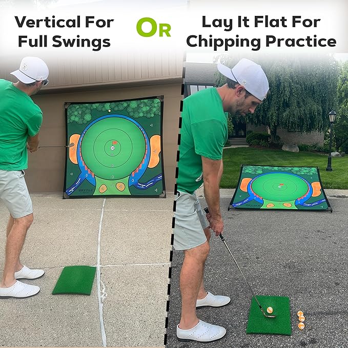 Chipping Game - The Original Portable Golf Game for Chipping Practice for Dads and Junior Golfers - Indoor and Outdoor