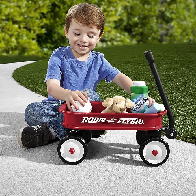 Radio Flyer 12.5 Inch Kids Wagon, Toy Wagon for Kids, Rolling Cart, Carts with Wheels, for Ages 1.5+ Years